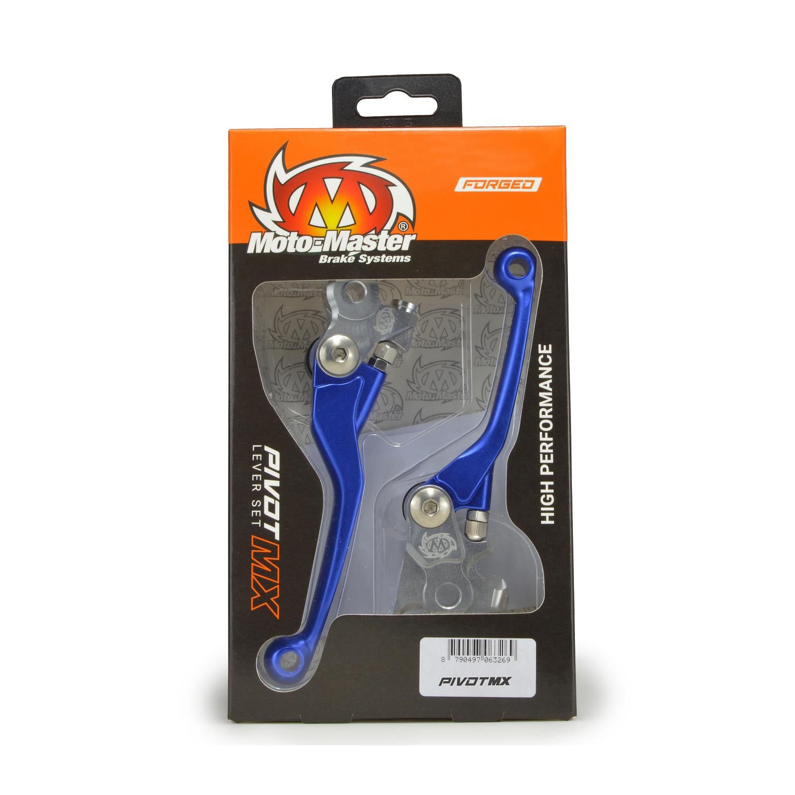 Moto-Master MX Pivot Lever Set - Forged Blue - Yamaha MX Motocross Off-Road