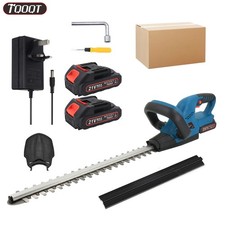 2 Battery 21V Brushless Cordless Electric Hedge Trimmer Garden Cutter For Makita