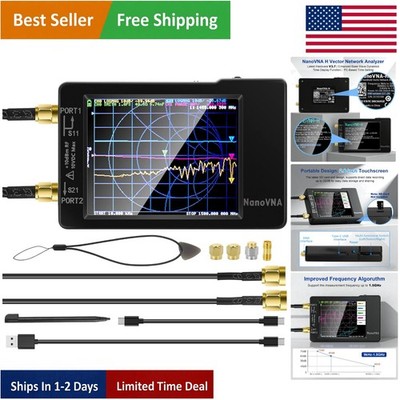 Advanced 2.8'' TFT HF/VHF/UHF Antenna Analyzer with MicroSD Support & Battery
