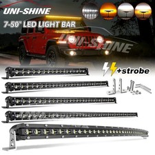 720324450led Work Light Bar Combosinglestrobe Fog Driving Suv Atv Offroad