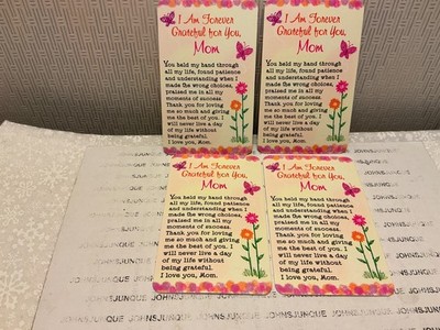BLUE MOUNTAIN WALLET CARDS NEW LOT 4 ''I AM FOREVER GRATEFUL FOR YOU, MOM''