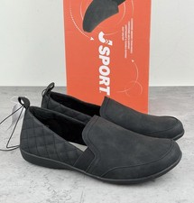 JSport Women's Lisa Casual Slip On Shoes Lined Comfort Black Size 6.5 New In Box