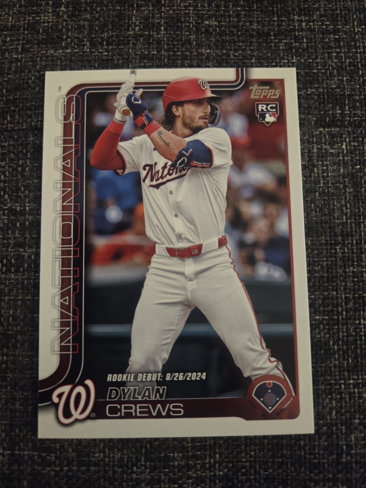 2025 Topps Update #US223 Dylan Crews Rookie Debut Nationals