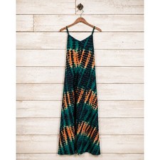 Shein Tie Dye Open Back Halter Neck Tied Boho Tie-Dye Small NWOT