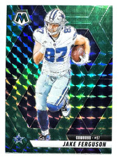 JAKE FERGUSON Dallas Cowboys 2025 Panini Mosaic GREEN PRIZM PARALLEL Card #175