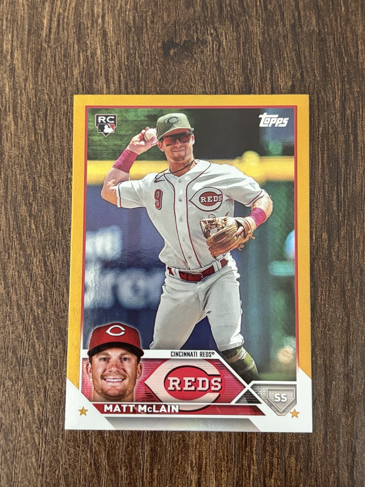 MATT MCLAIN - RC - GOLD FOIL - 2023 TOPPS UPDATE - US199