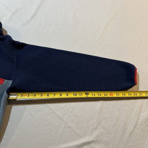Patagonia Sweater Boys XL 14 Blue Synchilla Snap T Fleece Pullover Youth READ - Picture 14 of 15