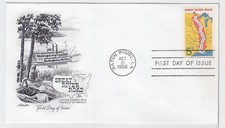 TurtlesTradingPost-&nbsp;Great River Road #1319- 1966 FDC Artmaster Cachet