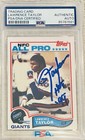 Lawrence Taylor Signed & Inscribed 1982 Rookie Card NICE Autograph PSA/DNA
