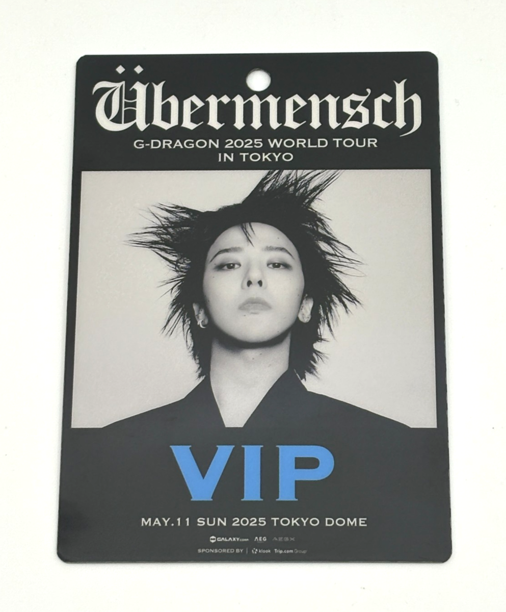G-DRAGON 2025 WORLD TOUR VIP特典Übermensch G-Dragon World Tour 2025 Ubermensch Tokyo Official VIP Lanyard
