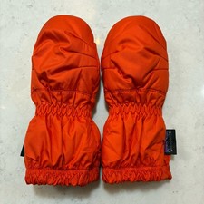 Patagonia Baby Puff Mittens Metric Orange 3-6 months Gloves Winter Snow