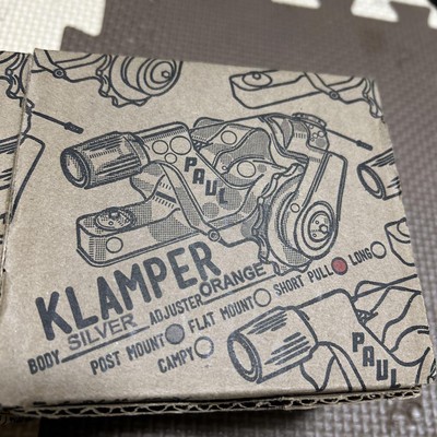 Paul klamper Polish×Orange surly crust PAUL* klamper flat mount disc calliper (silver/orange