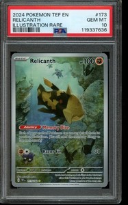 PSA 10 GEM MINT Pokemon Relicanth Temporal Forces Illustration Rare 173/162