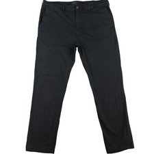 American Eagle Extreme Flex Mens Chino Pants Black 40x31 Trousers Slim Straight