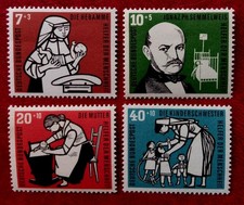 Stamp West Germany 1959 welfare child care Dr. Ignaz Semmelweis midwife mother