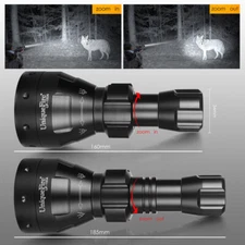 Uniquefire UF-1504 300 Yards 67MM Len Infrared 850NM LED Zoom Hunting Flashlight