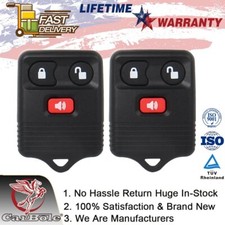 A Pair Of 2 Replacement Remote Keyless Fob Entry For Ford F150 E-250 Edge 5.4l