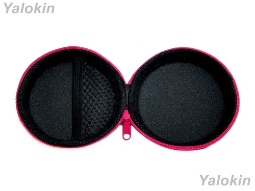 Hot Pink Leather Hard Carrying Case for Cosmetics Makeup Toiletry Grooming Items - Picture 4 of 7