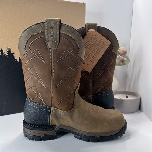 Irish Setter Two Harbors Ultra Dry WP Pull On Boots Brown 83966 Men's 8 E2 NWB - Picture 5 of 9