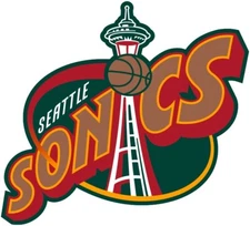 Seattle Supersonics Logo - Die Cut Laminated Vinyl Sticker/Decal NBA