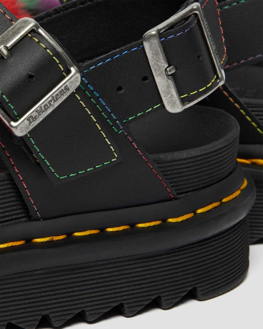 DR. MARTENS VOSS II FLUFFY FAUX FUR STRAP SANDALS image 8