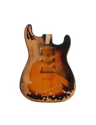 Relic Electric Guitar Body ST Style Nitro Top Alder Wood DIY Guitar Body HSH ...