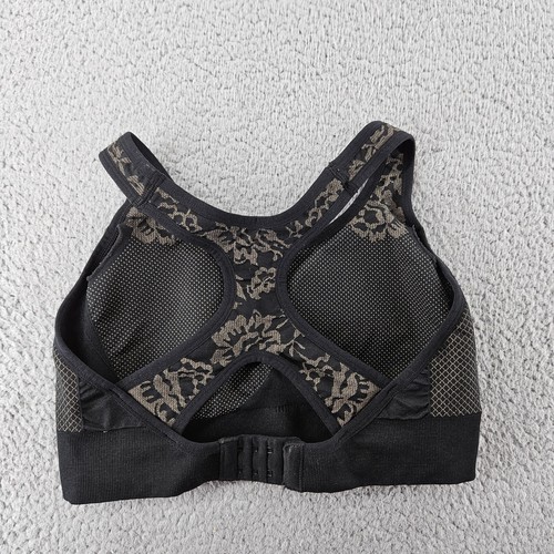 Soma Sports Bra Womens Large Black Sport Seamless Keyhole Raceback Padded - 第 8/12 張圖片