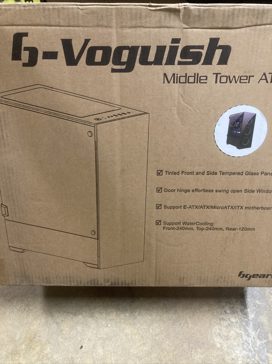 Bgears b-Voguish Gaming PC with Tempered Glass ATX Mid Tower