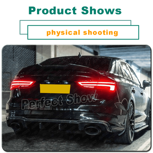 Difusor de carbono difusor trasero alerón faldón trasero se adapta a Audi RS3 8V 2017-2019 - Imagen 9 de 14