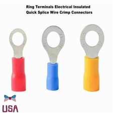22-10AWG Terminals Electrical Insulated Splice Wire Crimp Connectors 100/200x