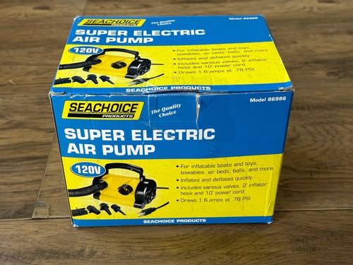 Seachoice tragbare 120 V superelektrische Luftpumpe mit 10 Fuß Netzkabel, 0,78 PSI - Bild 9 von 18