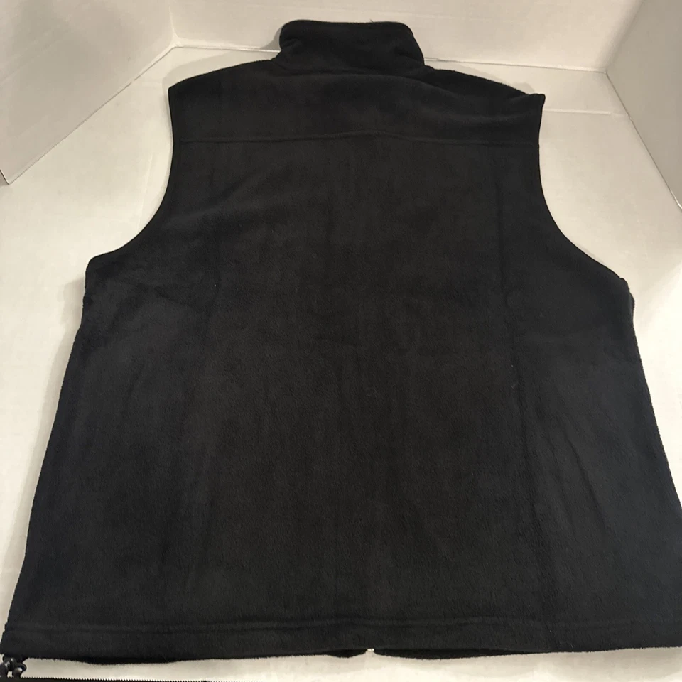 Harriton Men's Vest Black XL Full Zip,Pockets Collared, B LOGO On Left Side - Image 3 of 4