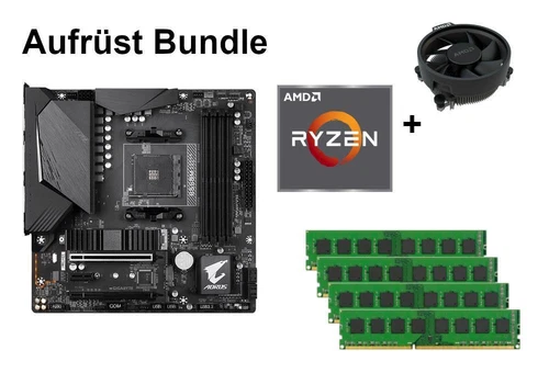 Bundle Gigabyte B550M AORUS Pro Rev.1.0 + AMD Ryzen 3 / Ryzen 5 + 8GB - 32GB RAM