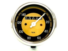 Tacho gold 140km/h Durchmesser 80mm passend für Miele NSU Lux Max Bücker Mars Bi