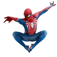 PS5 Advanced Spider-Man Jumpsuit Cosplay Suit Costume Halloween Adult Kids Party