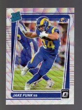 2021 OPTIC PREMIUM BOX SET WAVE PRIZM #295 JAKE FUNK RC 95/299 CORNER DING RAMS