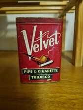 Alte Tabaksdose Velvet Pipe & Cigarette Tobacco Vintage