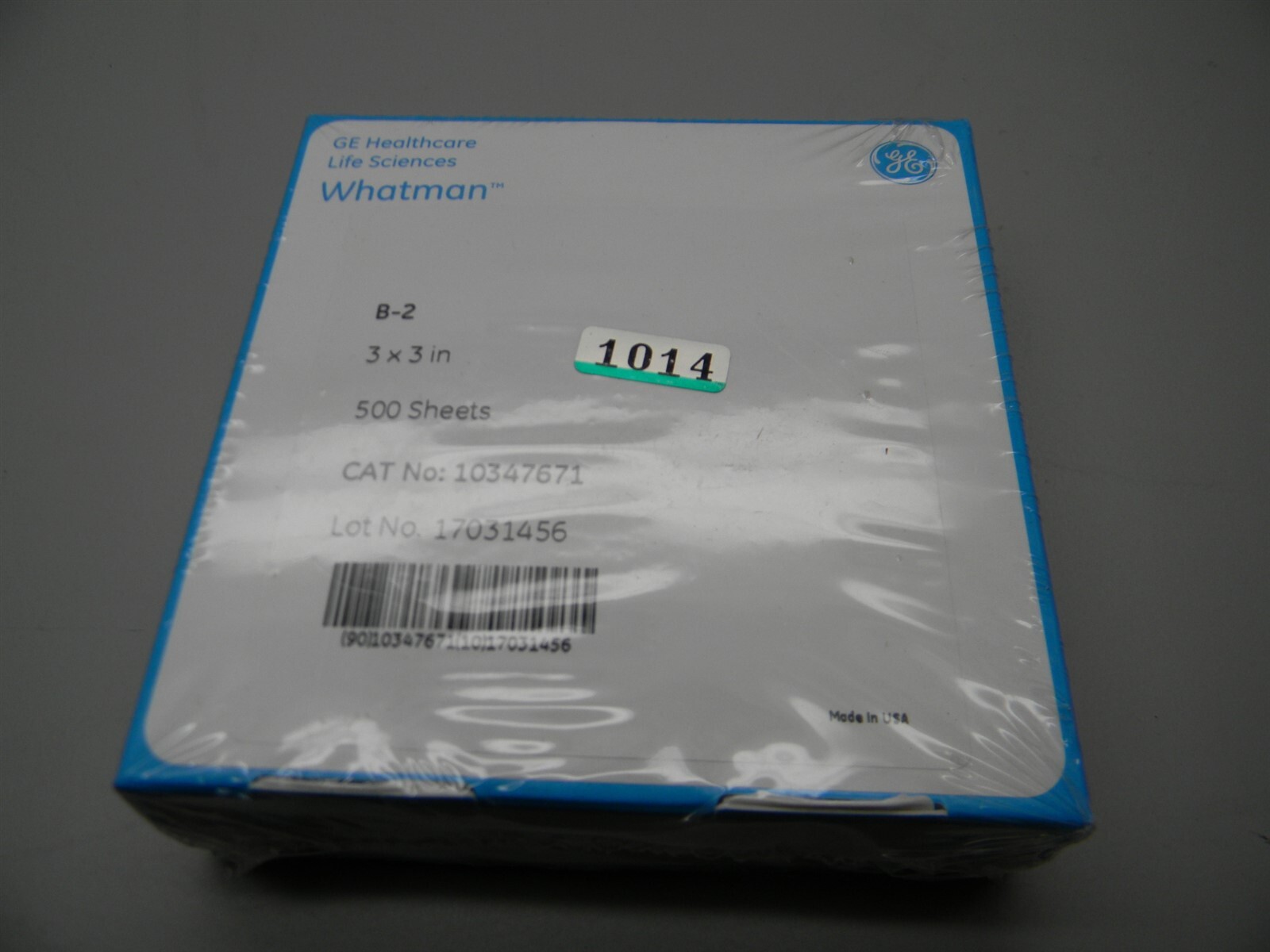 Whatman Grade B2 Kjeldahl Analysis Weighing Paper, 3x 3in, 500 Pk