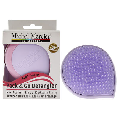 Michel Mercier Pack and Go Detangler Brush - Fine Hair - Purple-Pink - 1 pc