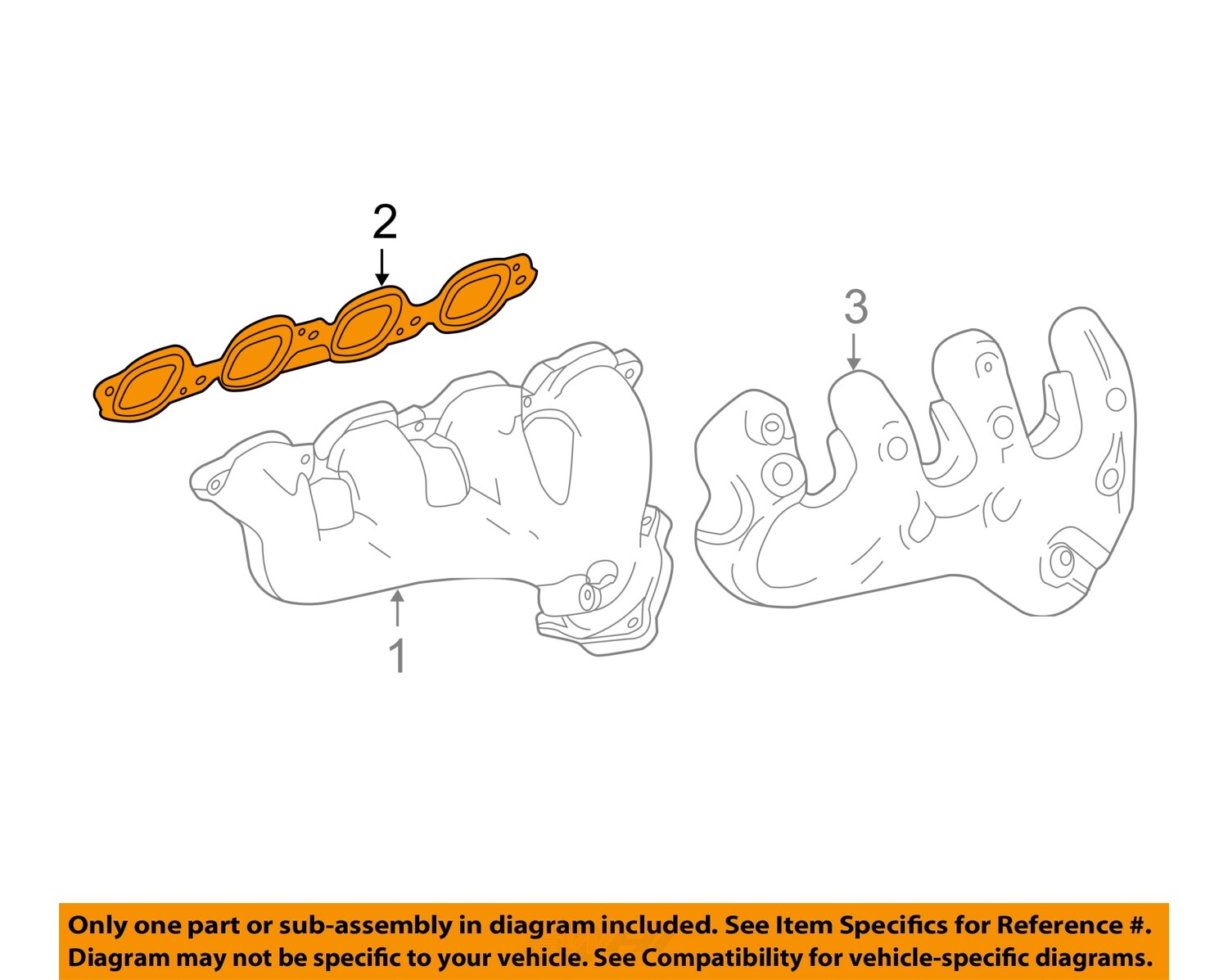 GM OEM 14-24 Corvette Exhaust System Manifold-Exhaust Manifold Gasket 12657093