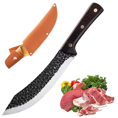 Chefs Knife with Sheath Kitchen Cooking Knife for Chopping/Meat Cutting Cleaver