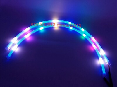 2*60cm Dream color Chasing RGB LED strip Flash Turn Signal DRL BT APP  lamp