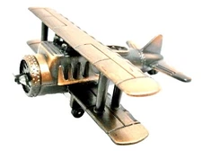 Bi-Plane Die Cast Metal Collectible Pencil Sharpener