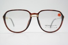 Vintage Glasses VIENNA Line 1377 Titanium Brown Silver Gold Oval Frame