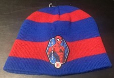 Marvel Spider-Man Beanie Kids Skull Cap Red And Blue