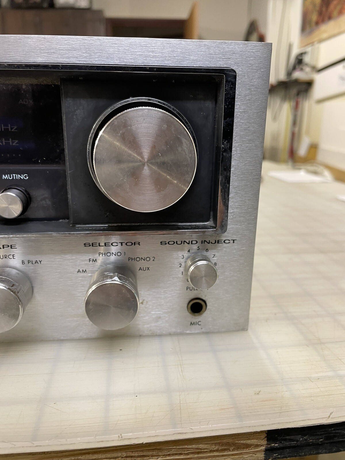 Vintage Kenwood KR6600 Stereo FM AM TAPE RADIO Receiver As Is Not