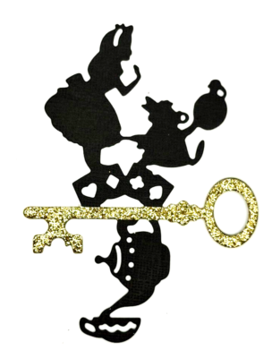 #ad Alice In Wonderland Skeleton Key Rabbit Teapot Metal Dies Standard Thin 3quot; x 4.5 $9.99