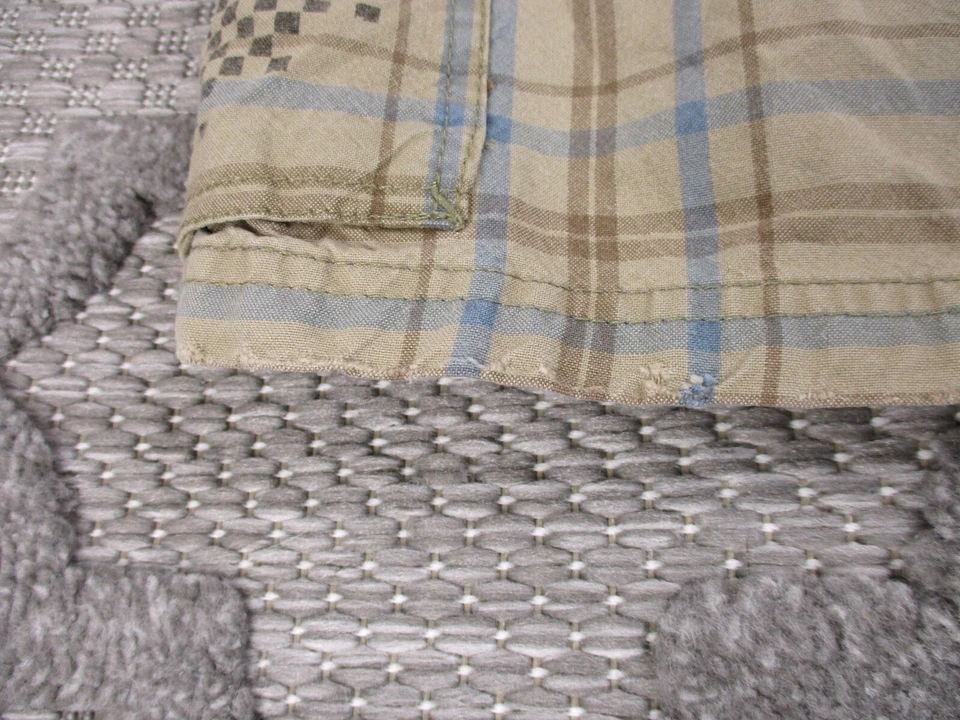 Pantalones Cortos De Colección Quiksilver Para Hombres 36 Bronceados Carga Cuadros Y2K Patín Calle Hip Hop Foto 3 de 4