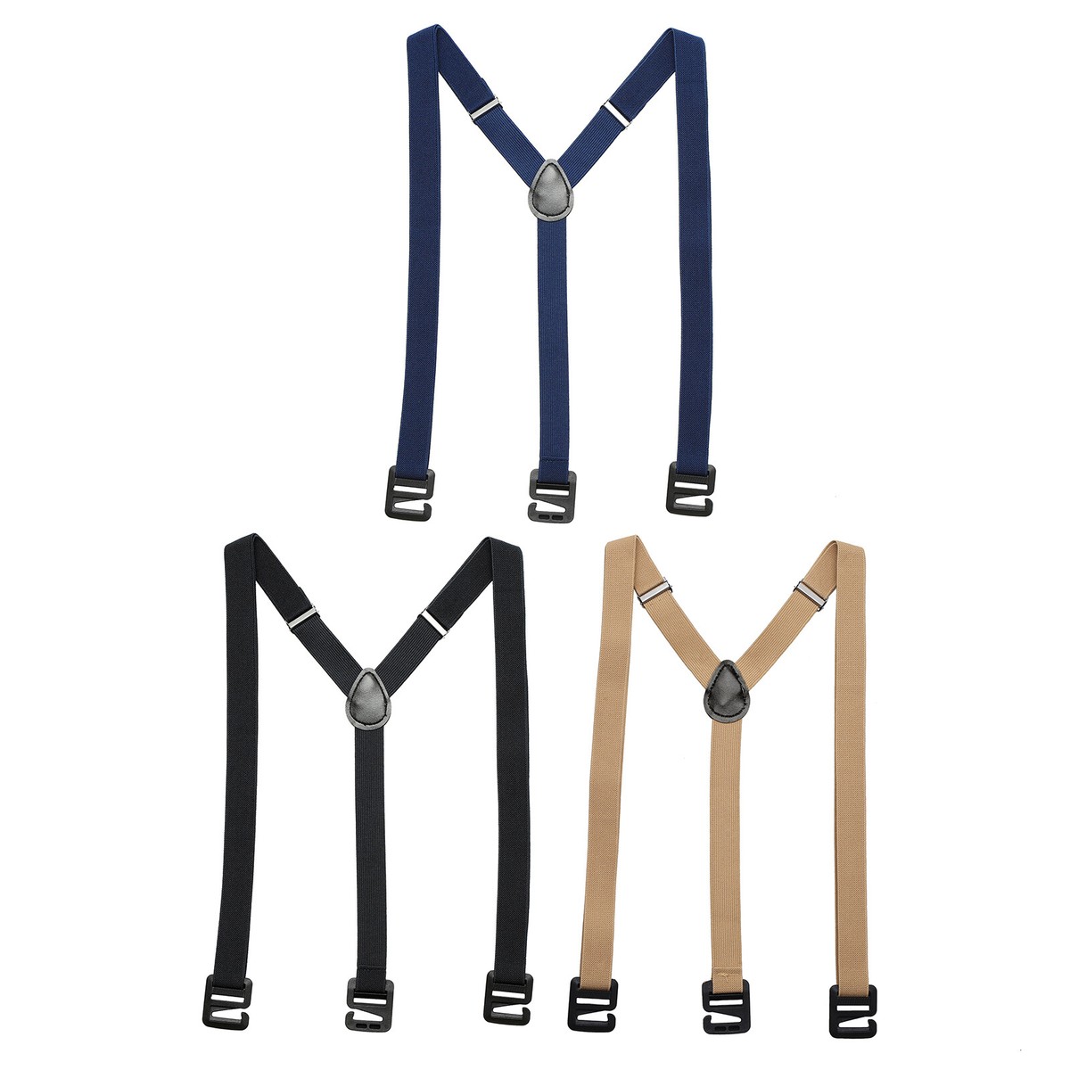 Mens Y-Back Fashion 3-Ends Adjustable Suspenders Party Flat