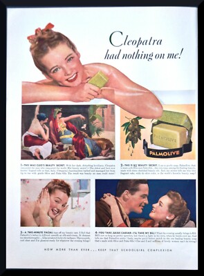 1942 Palmolive Soap Cleopatra Had Nothing On Me Vintage Print Ad